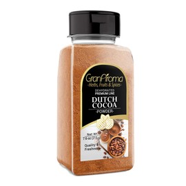 GranAroma Dutch Cocoa Powder, 7.6 oz, Baking Cocoa, Hot Chocolate, Cakes & Cookies