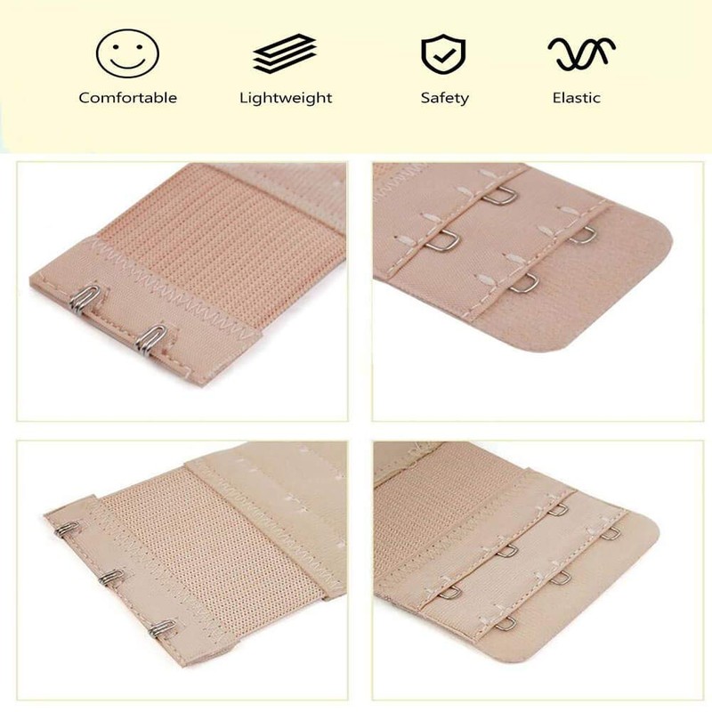 Hitasche Bra Extension Closure Extension Bra Extender Elastic Band Soft