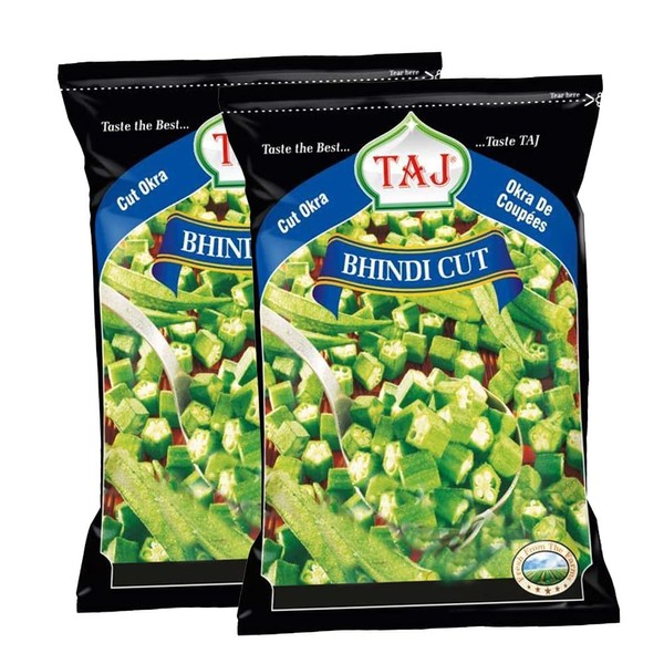 Taj bhindi Cut | Okra | Fresh Okra | Lady's Finger | Bhindi | Fresh Vegetables | Indian origin | 300G (Pack of 2)
