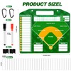 Magnetic Baseball Coach Clipboard, Dry Erase Tactical Baseball Lineup Board,