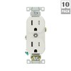 15 Amp Tamper Resistant Duplex Outlet - White