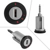 Qiilu Car Ignition Switch Lock Barrel with 2 Keys