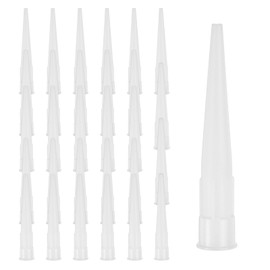 HARFINGTON 30pcs Caulking Gun Extender Plastic Caulk Nozzle Tip Tool Caulk Nozzles Applicator for Sausage Caulking Gun, White