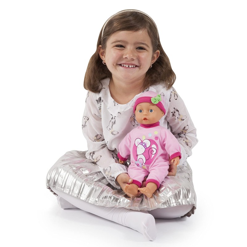 Bayer Design 92866AA Doll First Words Baby, talking, interactive, with