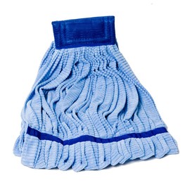 Arkwright Microfiber Tube Mop Head Replacement - Heavy Duty, Lint Free, Super Absorbent & Bleach-Safe, Janitorial Essential for Commercial & Industrial Floor Cleaning, 11 oz, Blue