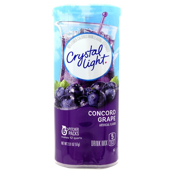 Crystal Light Concord Grape, 12-Quart 2.01-Ounce Canister (Pack Of 12)