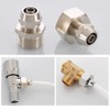 Brass Water Filter Adapter for Faucet Thread Tube Adapter for