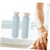 VICASKY 4pcs Refillable Travel Shampoo Bottles Conditioner Bottles Portable Pump