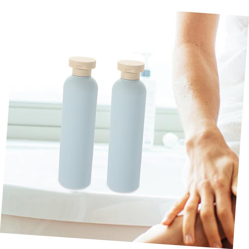 VICASKY 4pcs Refillable Travel Shampoo Bottles Conditioner Bottles Portable Pump