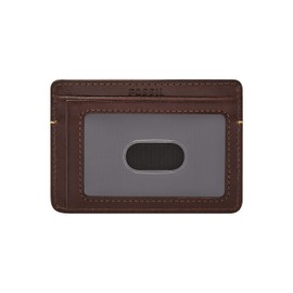 Fossil Wallet for Men - Bifold Bronson Eco Leather ID Card Slot ML4563206 - 4.3" L x 1/2" W x 3.5" H, dunkelbraun