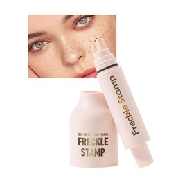 Liquid Freckle Pen, Fake Freckles Air Cushion, Long Lasting Waterproof Easy to Use Quick Dry Lifelike Magic Fake Freckles Stamp for Natural Summer Sunkissed Facial Makeup Gift for Women-01 light Brown