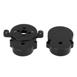 WPL D12 Upgraded Metal Gearbox Shell for Truck, Compact Rear Drive Gearbox for RC Truck, Easy to Install Toy Model Accessories, Aluminum Alloy Material (Black)