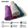 WIRESTER Polyester Fiber Cooling Towel for Sports, Gym, Yoga, Fitness,