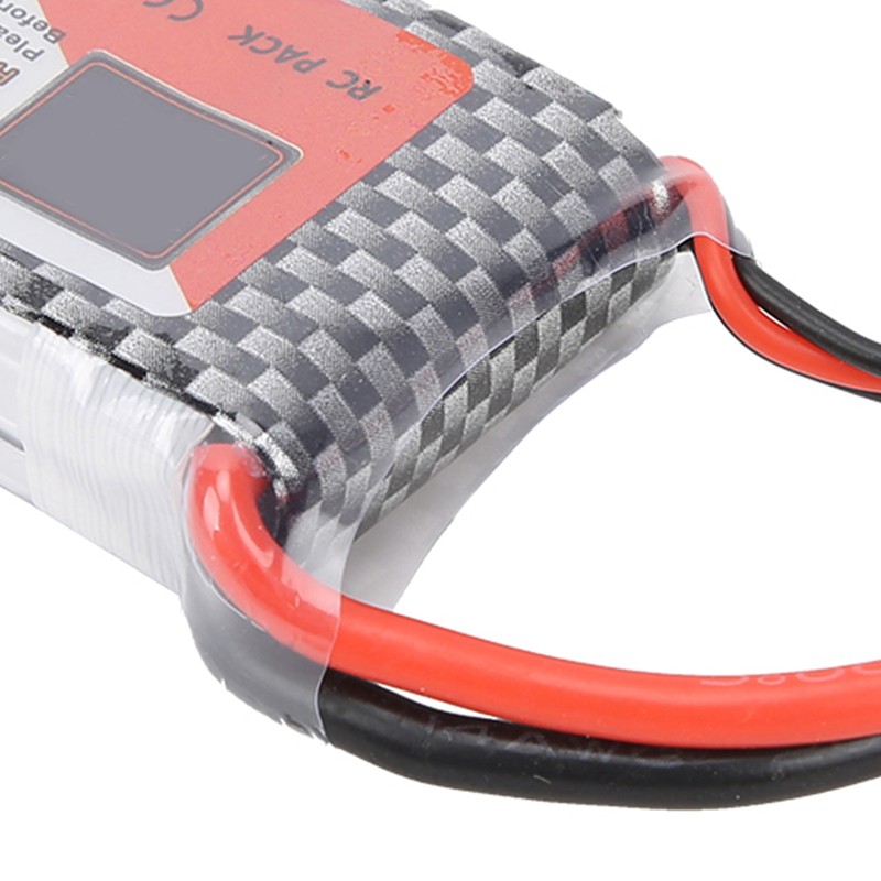 7.4V 1300mAh 30C Lipo Battery with T Plug Rechargeable Lithium