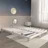 ITIMIDI 4 Inch White King Size Bed Frame, Metal Platform