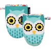 Alselo Mini Oven Mitts,2pk - Silicone Little Kitchen Gloves, Heat