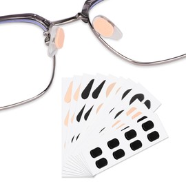 SooGree 48 Pairs Soft Foam Nose Pads Self Adhesive Non-Slip Eyeglass Nose Pads, 1.5MMThick Nosepads for Eyeglasses Sunglasses Glasses, Black and Nude 3 Types