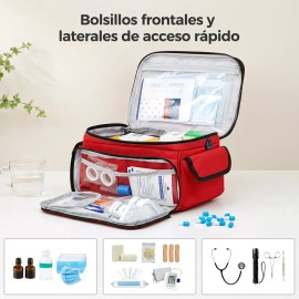 Botiquin Primeros Auxilios Multi Compartimentos Portatil