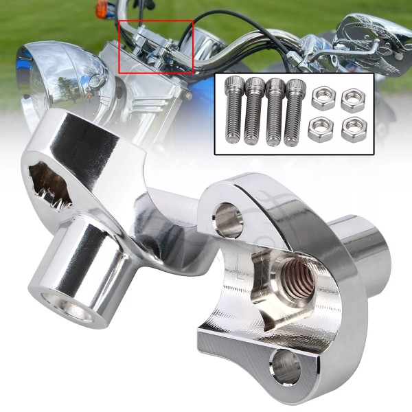 Unbranded 1.7" Handlebar Risers Bottom For Harley Softail Sportster 883