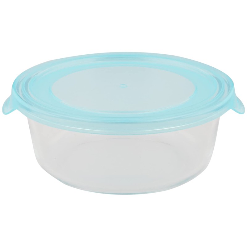 Pearl Metal HB-2852 Storage Container, Heat Resistant, Round Shape, 21.7