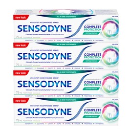 Sensodyne Complete Protection Sensitivity Toothpaste, Extra Fresh 3.40 oz (Pack of 4)