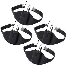 IRASPIN Mic Belt for Fitness Instructors,Vertical Microphone Transmitter Carrier Belt for Fitness Class,Public Speaking