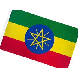 New Pack of Ethiopia Star 3x5ft Flag of Ethiopia Ethiopian Flag 3x5 House Flag Nylon 200D All Weather Banner Flag INF-4Y01393