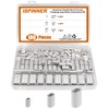 ISPINNER 180pcs Aluminum Crimping Loop Sleeve Assortment Kit, 1/16" 1/8"