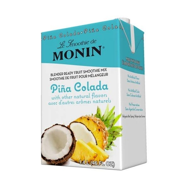 Monin Pina Colada Smoothie Mix (46oz), H-Smoothie, Pina Colada