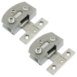 Waziaqoc 2 Pcs Cabinet Glass Door Hinge, 90 Degrees Frameless Glass Door Hinge, Silver Gate Hinges Replacement Parts for Wine Cabinet Clamp Gate
