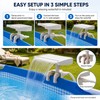 Pool Waterfall Fountain for Above-Ground Pools – Adjustable Clamp Spillway