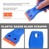 Tanstic 36Pcs Non-Marring Plastic Chisel Scraper, Plastic Razor Blade Scraper