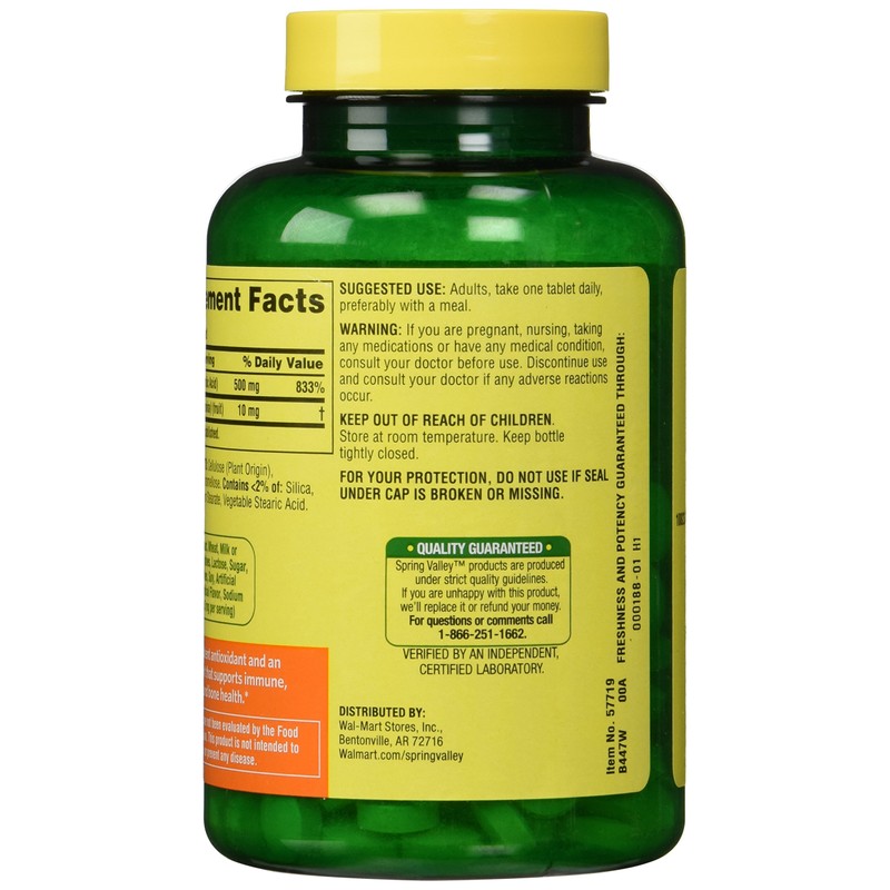 Spring Valley - Vitamin C with Rose Hips 500 mg,