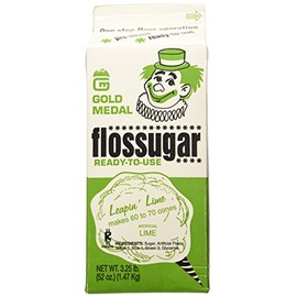 Gold Medal 3204 Lime Flossugar, 3.25 lb Carton