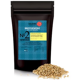 Saliamo Bread Spice Mix - Rustic Bread - Made from Coriander, Anise, Fennel and Cumin - Bread Spice - Free from Flavour Enhancers - 250 g Pack