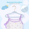 Tonswachic 30-Pack 11 Inch Baby Closet Hangers with 10 Clips