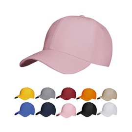 NebulaGlam Unisex Adjustable Baseball Cap, Cotton Sun Cap, Unisex Baseball Cap for Men and Women for Sports Travel Outdoor, pink