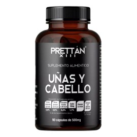 Suplemento Con Nutrientes Para Uñas Y Cabello 500mg Prettan