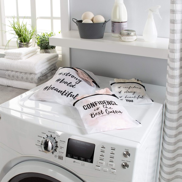 Woolite 360 3 Piece Printed, Multi Size Laundry Delicates, Zipper