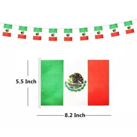 KFMX Banderin Viva México Colgante Banderas Fiesta Patrias Guía