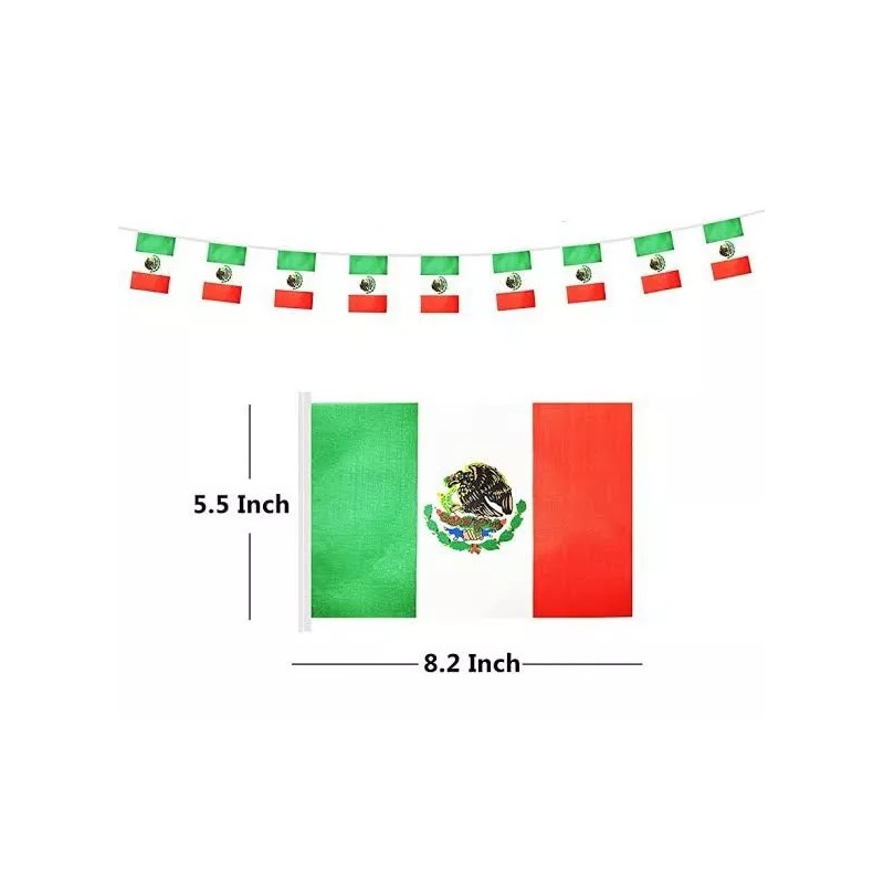 KFMX Banderin Viva México Colgante Banderas Fiesta Patrias Guía