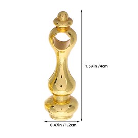 OSALADI 6Pcs Metal Spindles Furniture Connector Glass Railing Connectors Glass Railing Post Caps Metal Furniture Fittings Easy Install for Cabinets and Bar Carts (1.57x0.47 Inch)