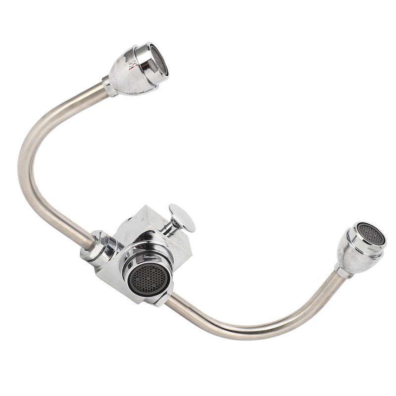 Faucet Mounted Eyewash Station Double Nozzle Emergency Eye Wash Unit