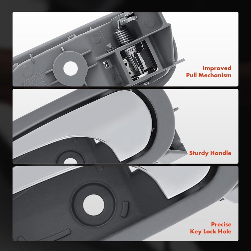 A-Premium Rear Left Driver Side Interior Door Handle Compatible with