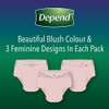 Depend Night Defense Incontinence Overnight Underwear for Women, L, (Packaging