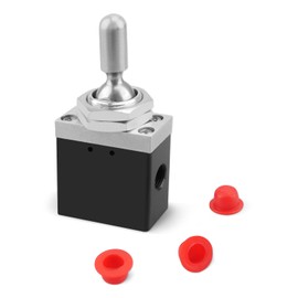 BAV020TD Neutral Lockout Toggle 3-Position Detented Valve Only, Fits For Tailgate Cylinders Hoist Applications Air Valves Pumps Dump Body Hardware etc.