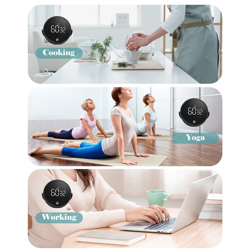 Magnet Kitchen Timer 99-Minute Digital Count Up & Countdown Timers