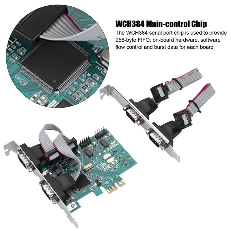 PCI-E to RS232 4 port Serial Port Converter PCI Express