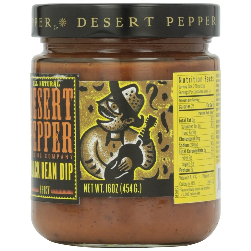 Desert Pepper Trading Company, Spicy Black Bean Dip, 16 oz