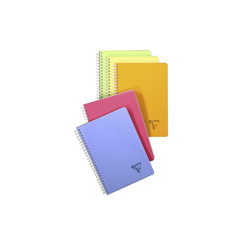 Clairefontaine Linicolor Fresh 328325C Spiral Notebook, Squared, DIN A4+, 240